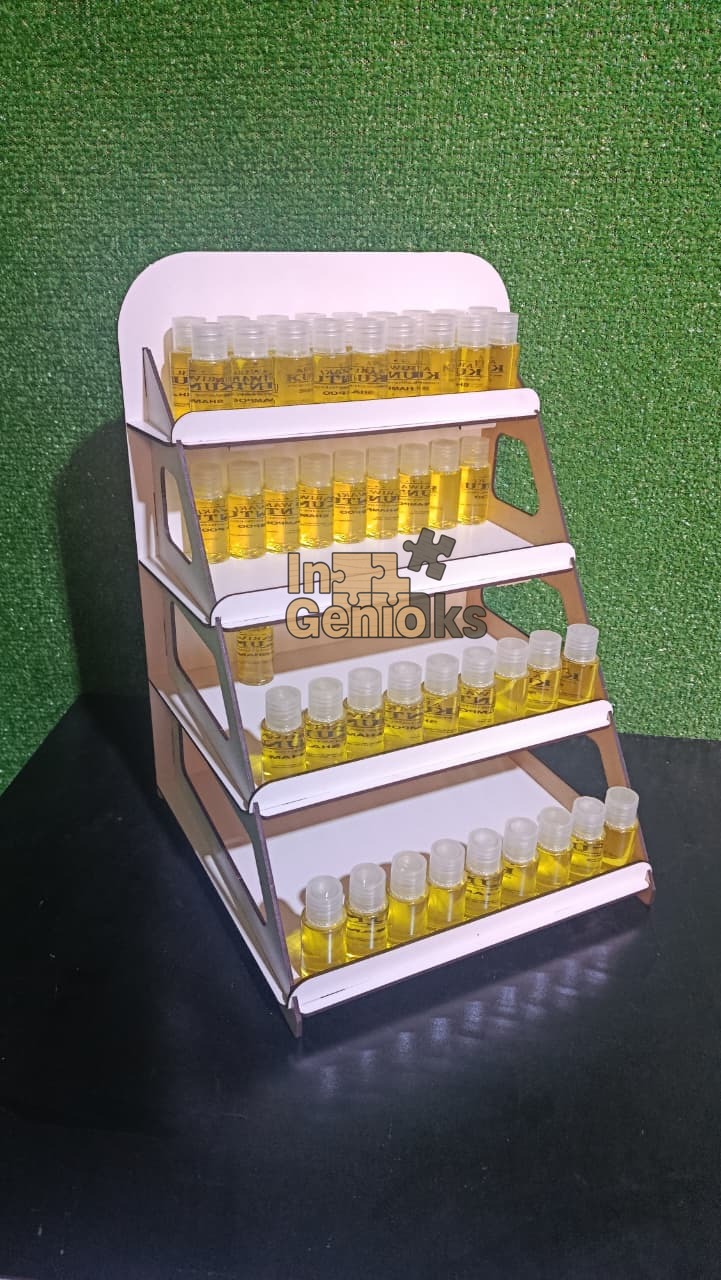 exhibidor de mdf blanco