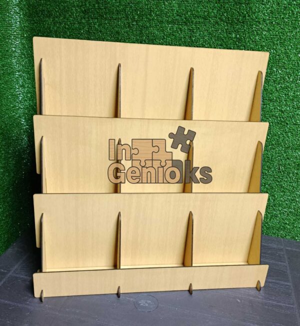 Exhibidor A5 para Libros y Documentos – 9 Espacios Escalonados