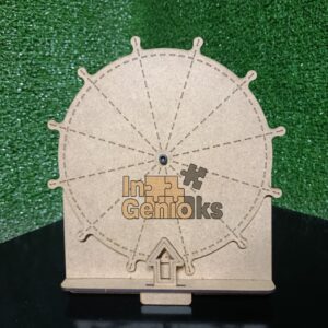 Ruleta de Sorteos Personalizable con Base – MDF PERU