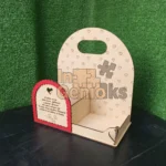 Porta Flores MDF Personalizado Día de la Madre con Nombre