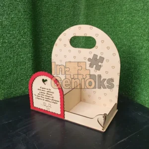 Porta Flores MDF Personalizado Día de la Madre con Nombre