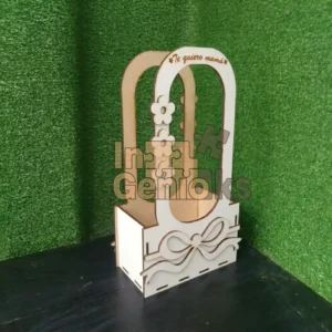 Caja MDF para Arreglo Floral Personalizada Día de la Madre