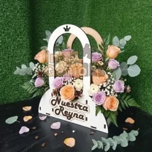 Base para Flores MDF Grabado Láser Día de la Madre